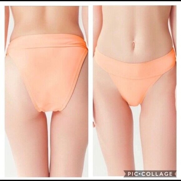 GNASH Swim X UO Jane Brief Bikini Bottom Orange Size US 4 EU 36 - Picture 2 of 8